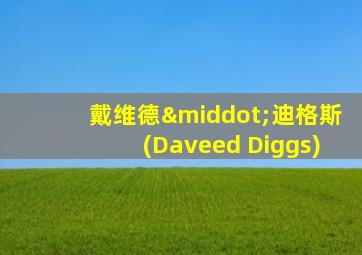 戴维德·迪格斯(Daveed Diggs)
